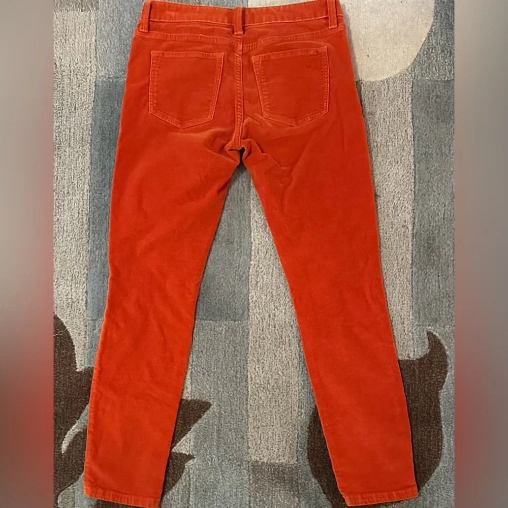 Banana Republic Winter Orange Skinny  Ankle Corduroy Jeans